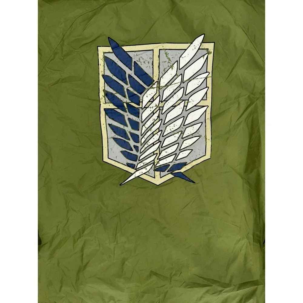 Attack on Titan Survey Corps Nylon Adult Track Jacket Emblem Size XL